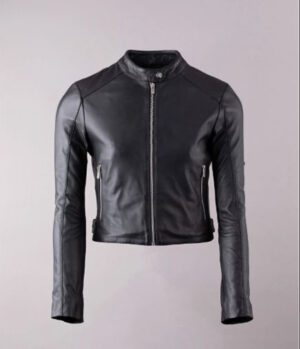 Women Lowestone Leather Jacket in Black